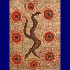 Aboriginal Art Canvas - Nigelle Smythe-Size:90x120cm - H